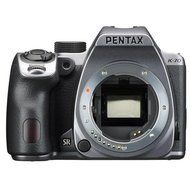 Pentax K-70 24MP FHD Digital SLR Camera Body Silver - Bundle w/32GB SDHC U3 Card, Holster Case, Spare Battery,...