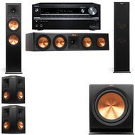 Klipsch RP-280F Tower Speakers-R112SW-5.1-Onkyo TX-NR838