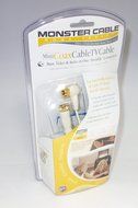 Monster Low-Profile Right Angle Mini Coax Cable TV Cable - 25 Foot N4