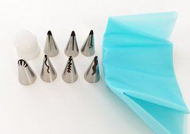 Russian Piping Tips, KOOTIPS 7-piece Stainless Steel Decoration Tips Korean Bobbi Skirt Icing Tips Set Cake Decorating... N6