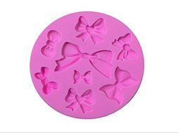 Bow Bow-knot Shaped Food Grade Silicone Mold by uGen! Soap Ice Cake Mold. Sugarcraft Chocolate Candy Fondant Press...