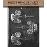 Dress My Cupcake DMCW067 Chocolate Candy Mold, Wedding Carriage/Coach Lollipop, Wedding