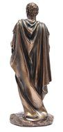 Gaius Julius Caesar in Roman Military Uniform Statue Bronze Finish N5