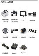 LifeCamera 1080p HD Sports Action Camera by Mixberry &ndash; Accessories Included &ndash; 2&rdquo; LCD - 12MP Photos &ndash; Wide Angle... N5