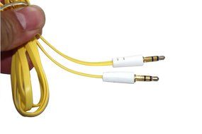 10 Pack of Flat 3.5mm Male to Male Car Stereo Jack AUX Cable for iPhone 4 4S 5 5S 6, Samsung Galaxy S3 S4 S5 Active... N2