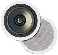 Pinnacle Speakers CM 6001 6.5-Inch 2-Way In-Wall / In-Ceiling Speakers with Pivot Mount Tweeters (White)
