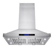 Golden Vantage Stainless Steel 30" Euro Style Island Mount Range Hood LCD Screen GV-GL-9002-30