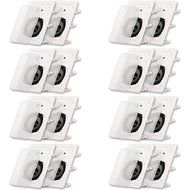 Acoustic Audio CS-IW530 In Wall Speakers 3 Way Home Theater 4000 Watt 8 Pair Pack CS-IW530-8PR