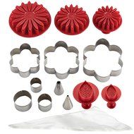 Top-Rack Dishwasher Safe Decorating Tools for Cake Kits Flower Cake Kit, Assorted