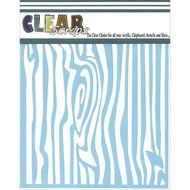 Clear Scraps CSSM6-WDGRN Translucent Plastic Film Stencil, Wood Grain, 6-Inch x 6-Inch