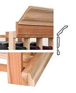 4 ft. Molding w OG Base &amp; Crown (Rustic Pine - Dark Walnut Stain) N3