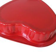 Ancdream Housewares Premium Carbon Steel Non Stick Cake Baking Bakeware Heart Cake Pans Trays Dishes Red Color...