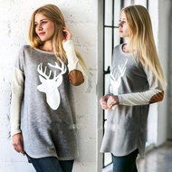 Fashion Blouse,Morecome Women Long Sleeve Deer Printed Shirt Casual Blouse N6