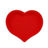 Marathon Housewares KW200019 Premium Silicone Bakeware Heart Cake Pan - Red N2