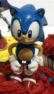 Classic SONIC THE HEDGEHOG Birthday CUPCAKE Topper Set Featuring Super Sonic, Amy Rose, Miles Tails Prower, Sonic... N8