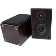 LONPOO 05 Bookshelf Speaker 2-Way 75W *2 Classic Wooden Loudspeaker with 4-Inch Carbon Fiber Woofer and Silk Dome...