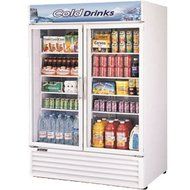 Turbo Air TGM50RS 35 cu. ft. Glass Door Merchandiser Refrigerator with Energy Conserving Fan Control Double Pane...