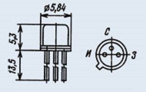 Transistors silicon KP302AM analogue 2N3971 USSR 10 pcs