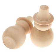 Phenovo Blank DIY Wooden Snowman Peg Dolls Wedding Party Cake Toppers Pack of 10 N5
