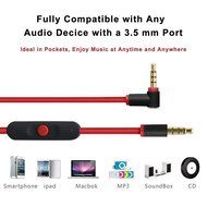 LingAo New 2.0 Version Replacement Beats Audio Cable with Inline Remote / Microphone for Beats Studio 2.0 Solo... N2