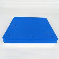 Garwarm 1pc 12-hole fondant cake mat square sponge foam pad DIY tool mold blue N2