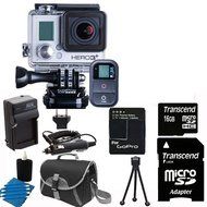 GoPro HERO3+ Black Edition Camera HD Camcorder With Replacement Lithium Ion Batteries + Charger with Car Charger...