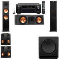 Klipsch RP-280F Tower Speakers-RP-250C-SW-112-5.1-Denon AVR-X4100W