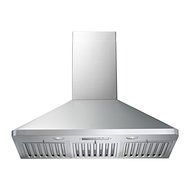 KOBE Range Hoods RAX9436SQB-DC46-1 3-Speed 680 CFM Brillia Wall Mount Range Hood Fits Ceiling Heights Of 10-1/...