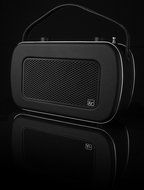 KitSound Jive Retro Portable DAB Radio with Dual Alarm Clock and Carry Handle - Black