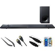 Sony Sound Bar with Hi-Res Audio and Wireless Streaming (HT-NT5) with Soundbar Bracket, High-Speed HDMI Cable... N2