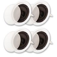 Acoustic Audio SP8c In Ceiling 8" Speaker 2 Pair Pack 2 Way Home Theater 1200 Watt SP8c-2PR