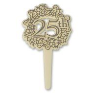 DecoPac 25th Anniversary DecoPic Cupcake Picks (12 Count)
