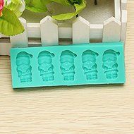 Bluelover Christmas Santa Claus Shape Chocolate Cake Mold Candy Fondant Mould N6