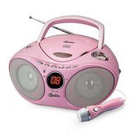 Barbie Karaoke CD Player AM/FM Radio Boombox