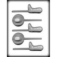 8H-15723 Hat and Boot Suckers Hard Candy Mold Package of 3