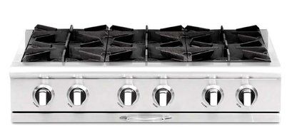 Capital CGRT366N Capital 36 Gas Range Top 6 Burners