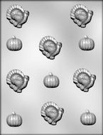 CK Products Turkey and Pumpkin Chocolate Mold