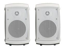 Audio Experience AES0101W Weatherproof Eco Patio Speakers 50W, 4" 2-Way Woofer Speaker and 1" Balance Dome Tweeter...