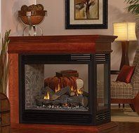 Tahoe DV Peninsula Premium 36 Fireplace with Barrier Screen, NG