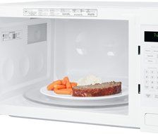 GE PEB7226DFWW Profile 2.2 Cu. Ft. White Countertop Microwave