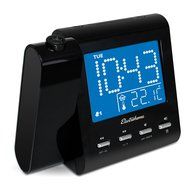 Electrohome EAAC601 Projection Alarm Clock with AM/FM Radio, Battery Backup, Auto Time Set, Dual Alarm, Nap/Sleep... N5