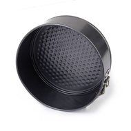 Round Cake Pan Bakeware Removable Bottom Mould 9.5 Inch Black N2