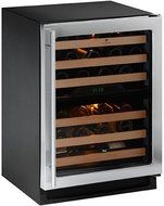 U-Line : 2275ZWCS-00 24&quot; Undercounter Wine Refrigerator Captain 43 Bottles - Reversible Hinge - Stainless Steel