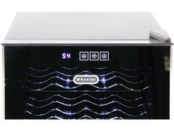Whynter 20 Bottle Thermoelectric Wine Cooler with Black Tinted Mirror Glass Door