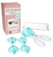 Cake Pop Baking Tong Set - Star Heart and Flower Mold Maker - Fun Easy Handmade Cake Ball Scissors with 100 Premium...