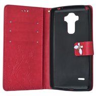 Spritech(TM) LG G Stylo Cellphone Bling Case,PU Leather Wallet Slim Fold Phone Cover 3D Handmade Bling Rhinestone... N6