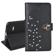 Spritech(TM) LG G Stylo Cellphone Bling Case,PU Leather Wallet Slim Fold Phone Cover 3D Handmade Bling Rhinestone... N8