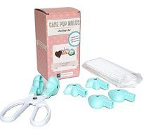 Cake Pop Baking Tong Set - Star Heart and Flower Mold Maker - Fun Easy Handmade Cake Ball Scissors with 100 Premium... N2