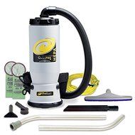 ProTeam Backpack Vacuum 107146 Quietpro Bp HEPA 6 Quart Commercial Vacuum Backpack with Xover Performance Telescoping...