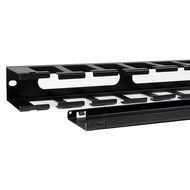 StarTech.com 2U Horizontal Finger Duct Rack Cable Management Panel with Cover CMDUCT2U Black N9